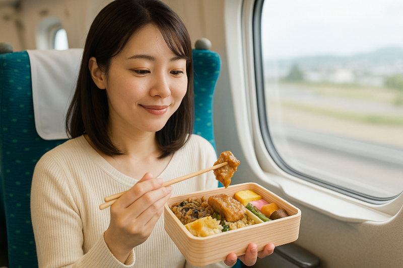 新幹線で駅弁を食べるのが恥ずかしい？女性一人でも気兼ねなく楽しむコツ