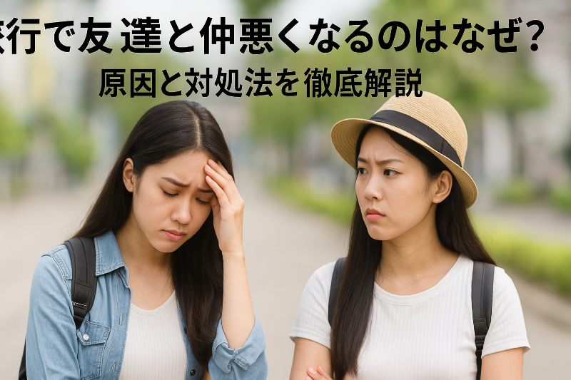旅行で友達と仲悪くなるのはなぜ？原因と対処法を徹底解説