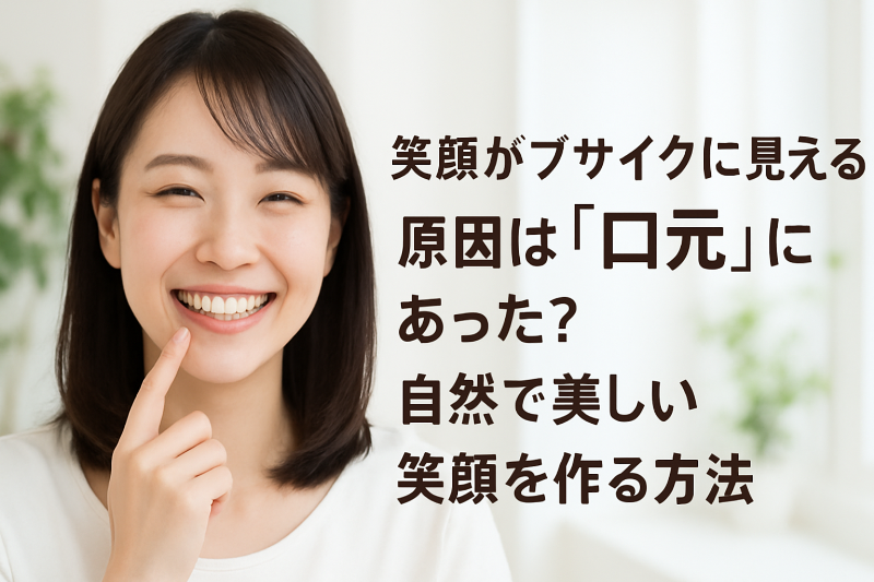 笑顔がブサイクに見える原因は「口元」にあった？自然で美しい笑顔を作る方法