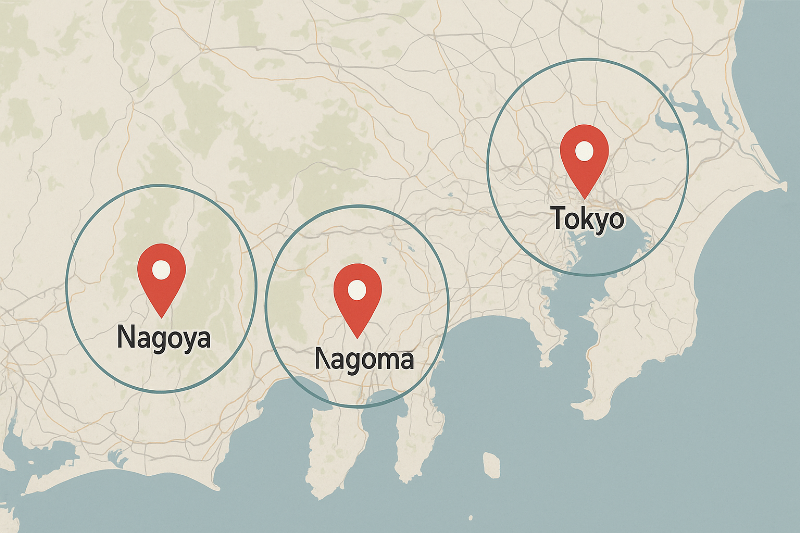 近郊とはどのくらい？距離や範囲をわかりやすく解説【東京・大阪・名古屋比較】