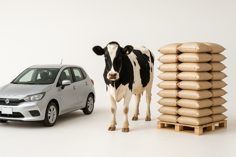 1トンのものを身近な例で徹底比較！車・動物・食べ物で分かる重さの感覚