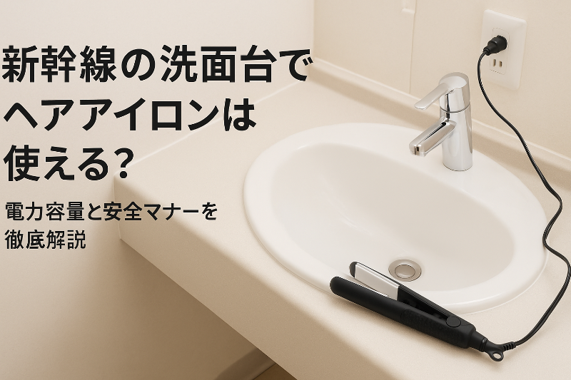 新幹線の洗面台でヘアアイロンは使える？電力容量と安全マナーを徹底解説