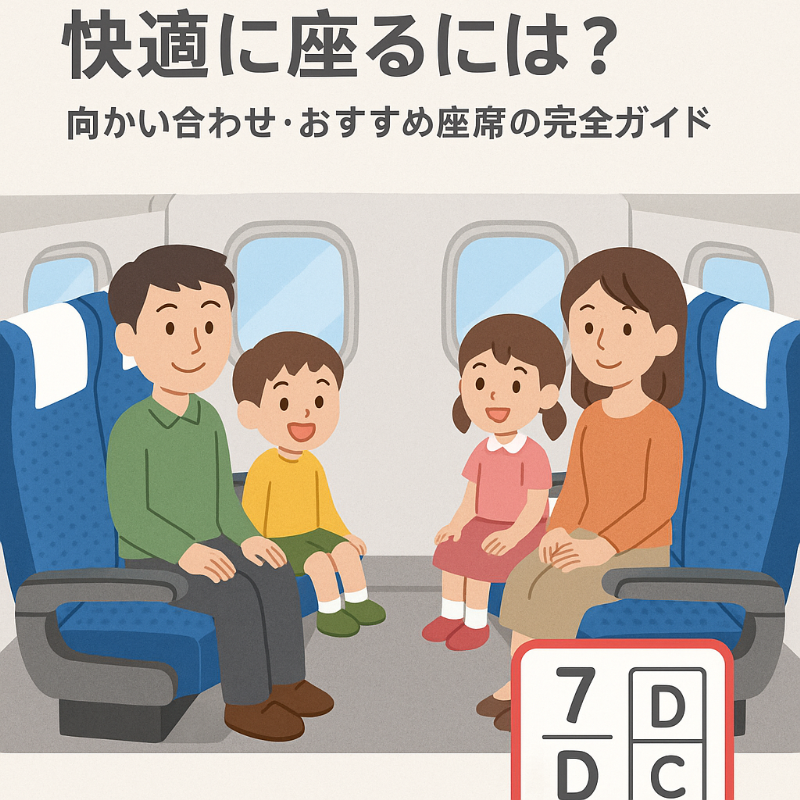 新幹線で4人家族が快適に座るには？向かい合わせ・おすすめ座席の完全ガイド
