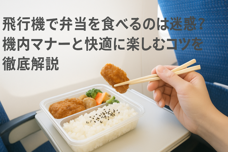 飛行機で弁当を食べるのは迷惑？機内マナーと快適に楽しむコツを徹底解説