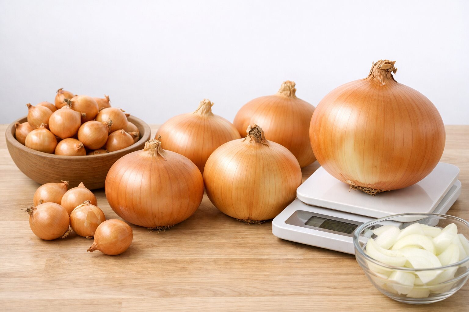 玉ねぎ1キロは何個？サイズ別の個数早見表と重さの目安を徹底解説