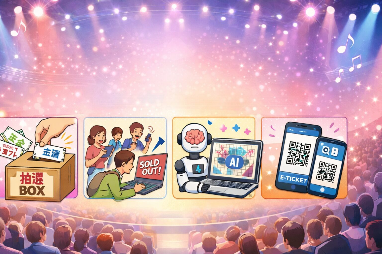 コンサート座席の決め方を徹底解説｜抽選・先着・AIまで最新システムを完全ガイド