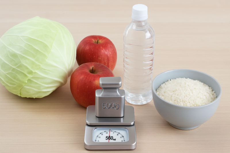 700gはどのくらい？身近な食べ物・日用品でわかる重さの目安