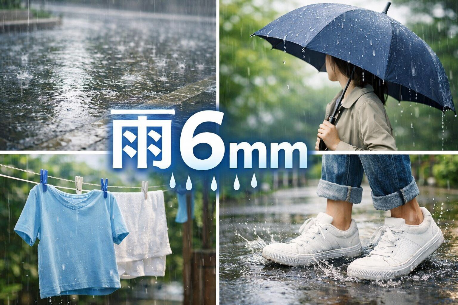 雨の降水量「六ミリ」はどのくらい？傘・洗濯・外出の判断をわかりやすく解説